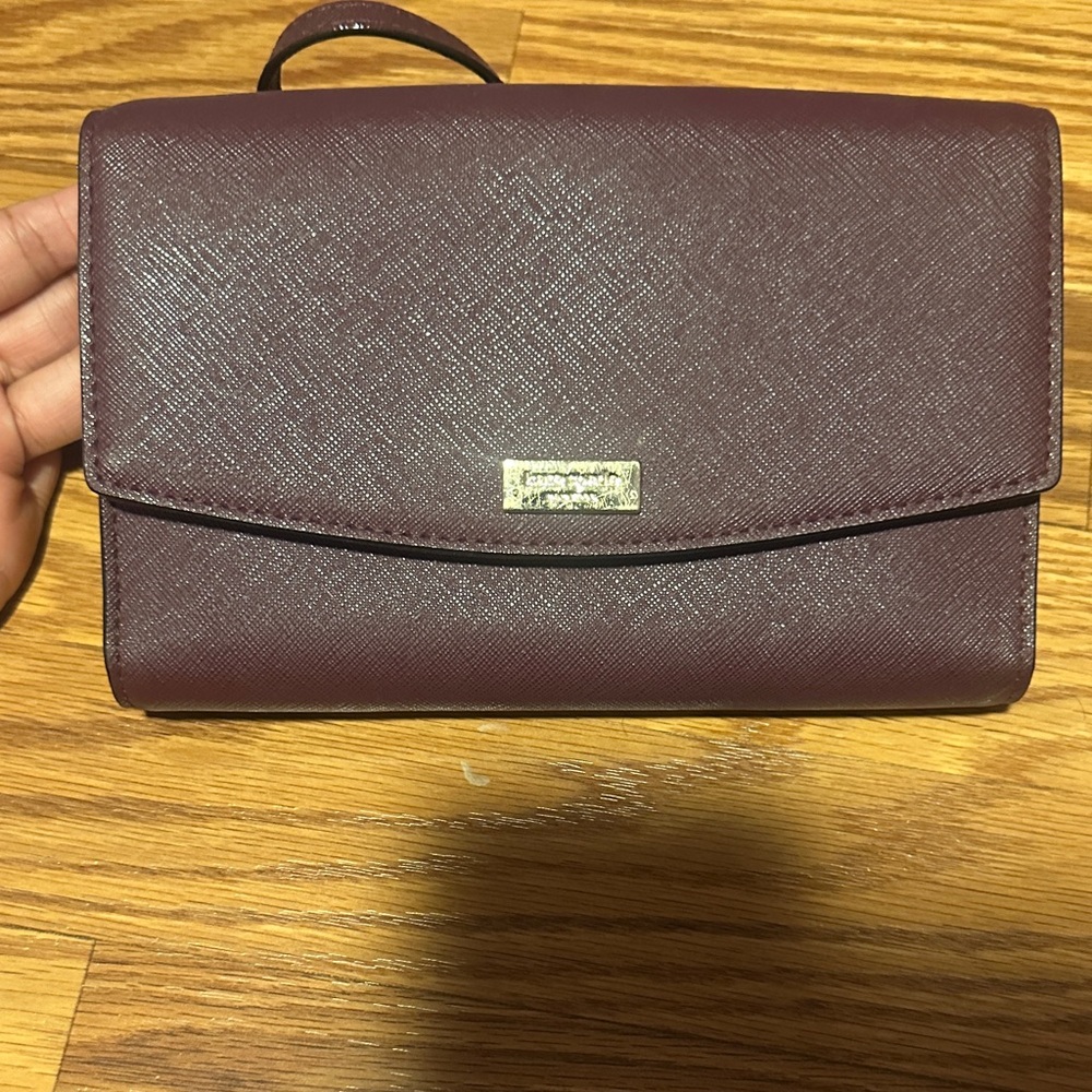 Kate Spade Plum Wristlet Clutch